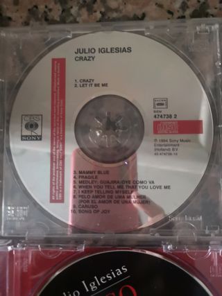 2 CDs Julio Iglesias Tango y Crazy