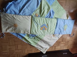 6 Mantas Cuna Bebé chichonera cubra cambiador