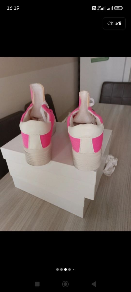 Scarpe Pink Tela donna