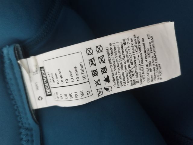 Chaqueta neopreno niña 10 años