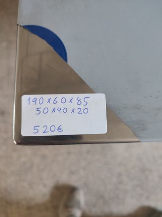 MESA DE ACERO INOXIDABLE CON CUBA 