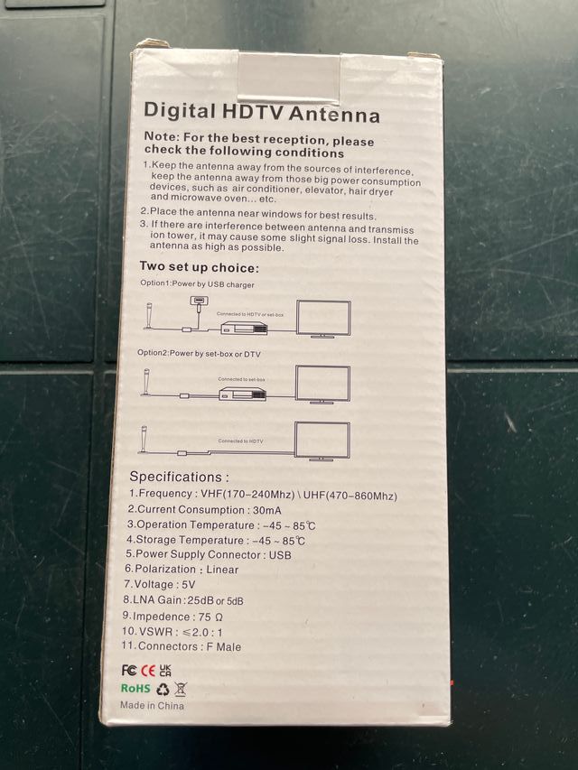 Antenna HDTV D008AF - 1080P