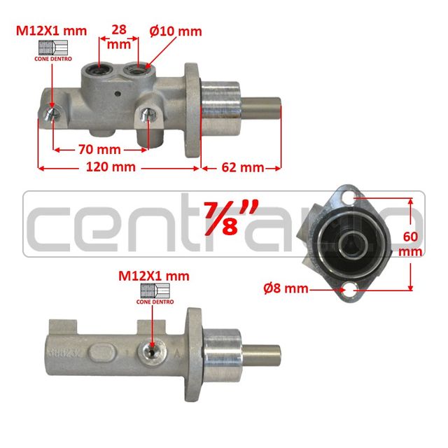 BOMBA PRINCIPAL TRAVÕES PEUGEOT 206 HDI