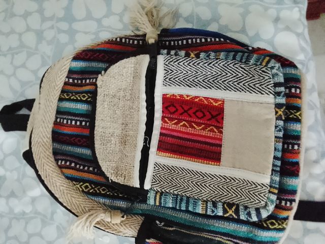 Mochila étnica multicolor