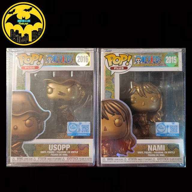 PACK FUNKO POP ONE PIECE  USOP Y NAMI DE BRONCE