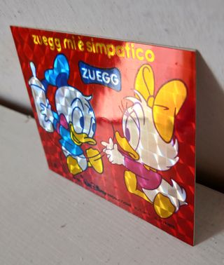 Set Due Adesivi Figurine Disney Per Zuegg 1985