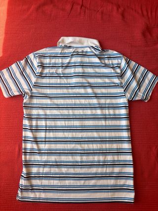 Polo Under Armour rayas azul-blanco M
