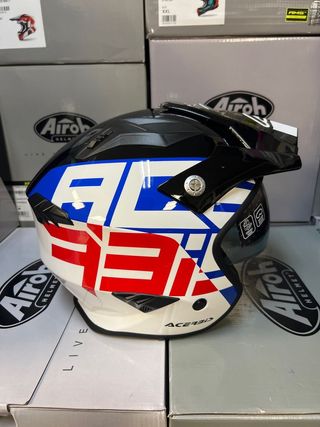 Casco moto XL trial jet Acerbis 