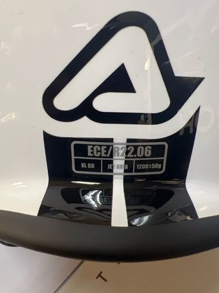 Casco moto XL trial jet Acerbis 