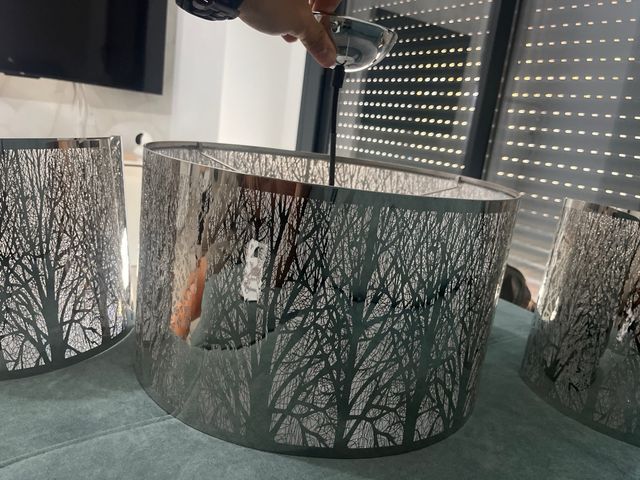 Lampara y sus dos plafones a juego leroy merlin