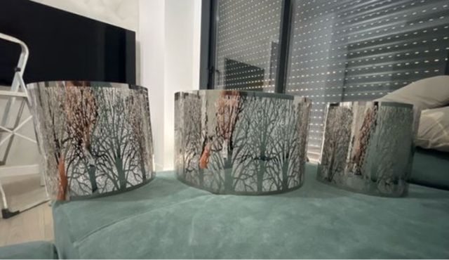 Lampara y sus dos plafones a juego leroy merlin