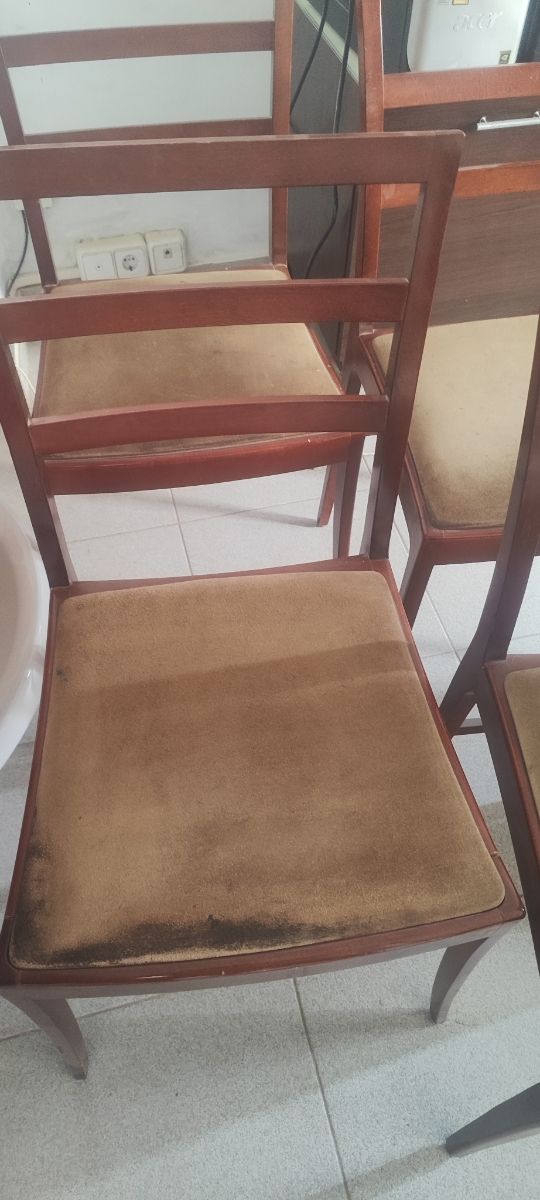 4 sillas madera restaurar