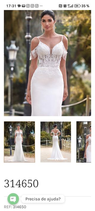 Vestido novia blanco 