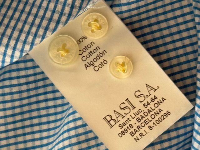 Camicia Lacoste blu a quadri