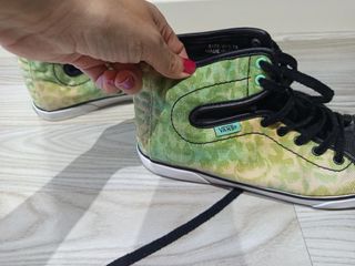 Zapatillas Vans altas verdes 37