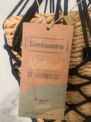 Bolso Simosastre - beige y negro