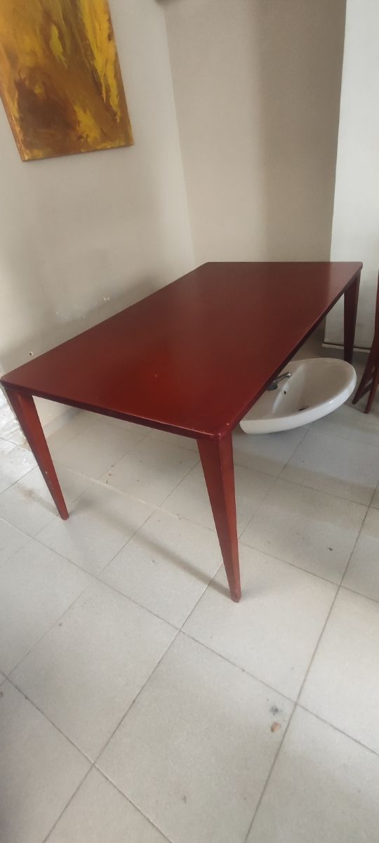 Mesa Comedor Madera -cobriza