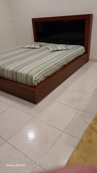 Colcha casal + 2 almofadas - Verde/bege