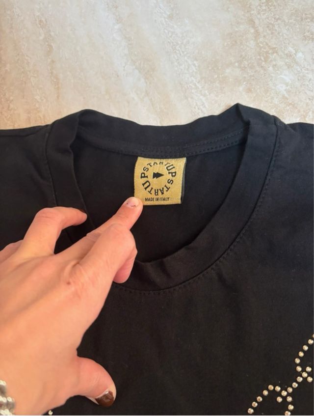 T-Shirt Startups nera - Catena $