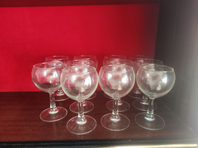 Regalo 9 Copas Vino Cristal