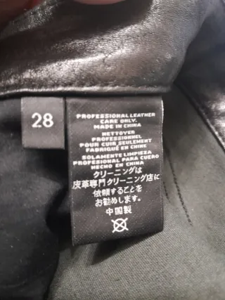 Pantalones cuero J Brand negros acampanados