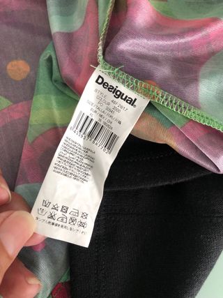Falda Desigual negra- multicolor