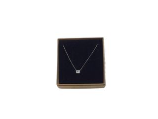 collar plata 925mm con piedra con circonita 19 5cm