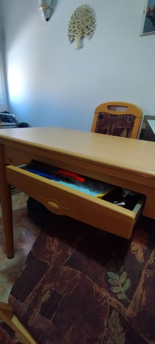 Mesa comedor cocina 2 sillas plegable