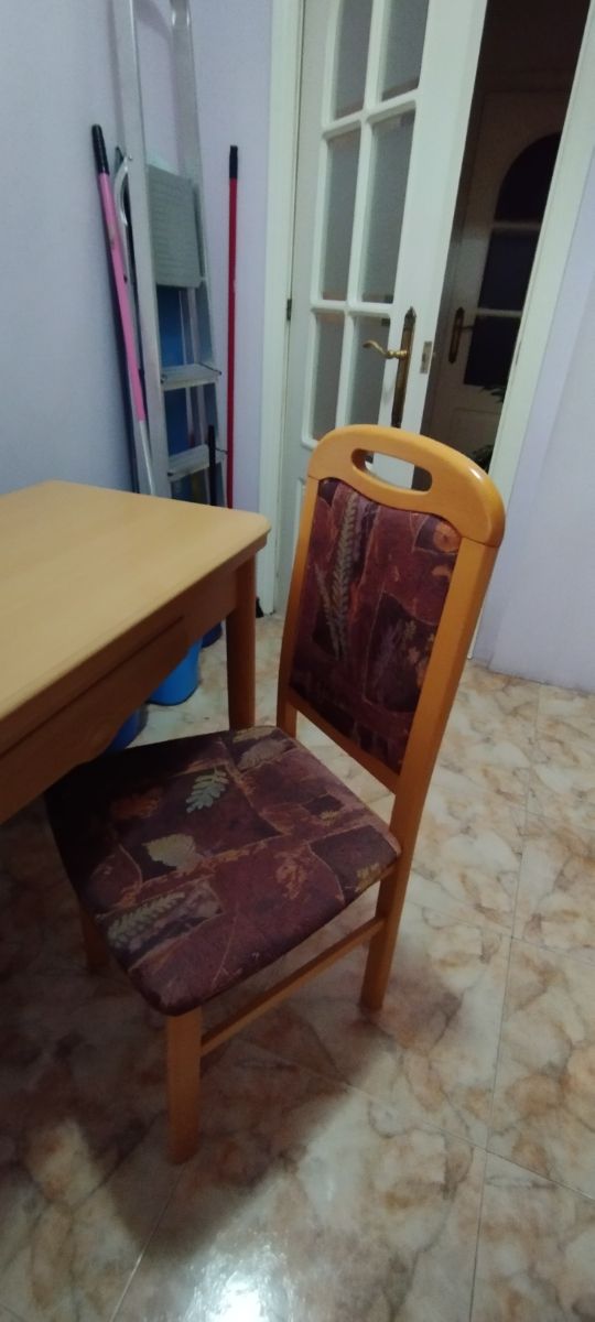 Mesa comedor cocina 2 sillas plegable