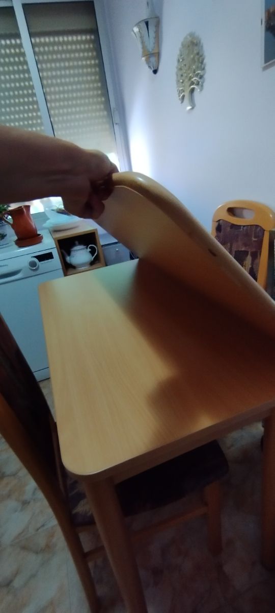 Mesa comedor cocina 2 sillas plegable