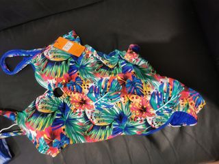 Bañador estampado flores - talla 46