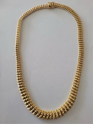 Collar malla oro amarillo 18k