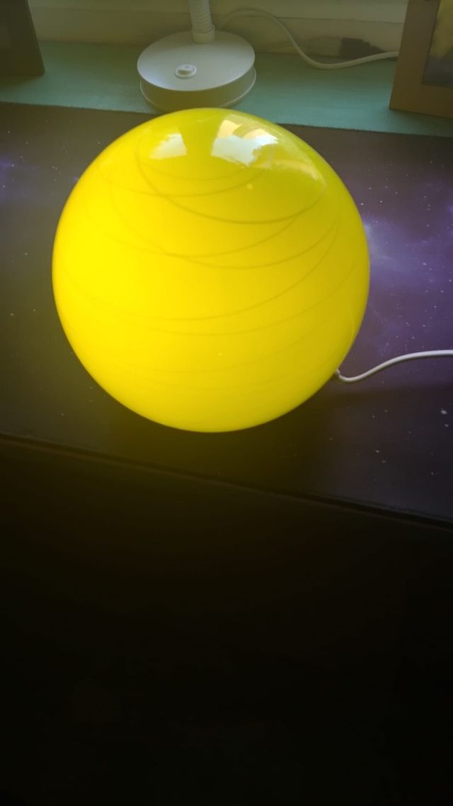 Lampara Esférica Verde - Lampara de Sobremesa