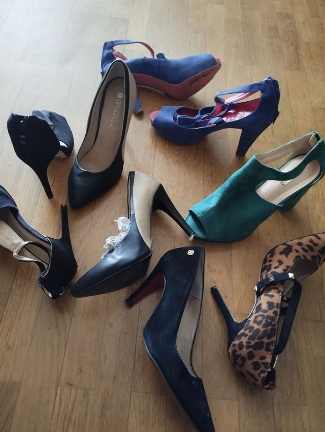 Zapatos mujer tacón varios colores