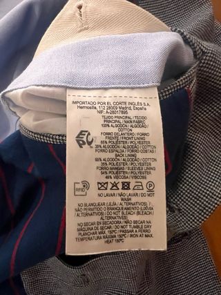 Americana STUDIO CLASSICS Azul - Talla 50