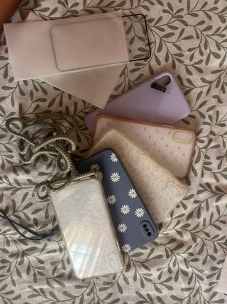 Fundas iPhone X: 5 unidades 2 protectores