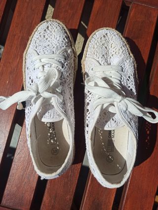 Scarpe sportive pizzo bianche