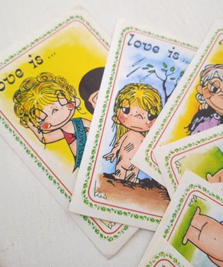 Set Nove Figurine Love Is - Figurine Panini Anni 7