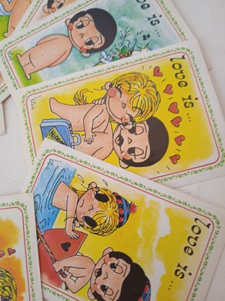 Set Nove Figurine Love Is - Figurine Panini Anni 7