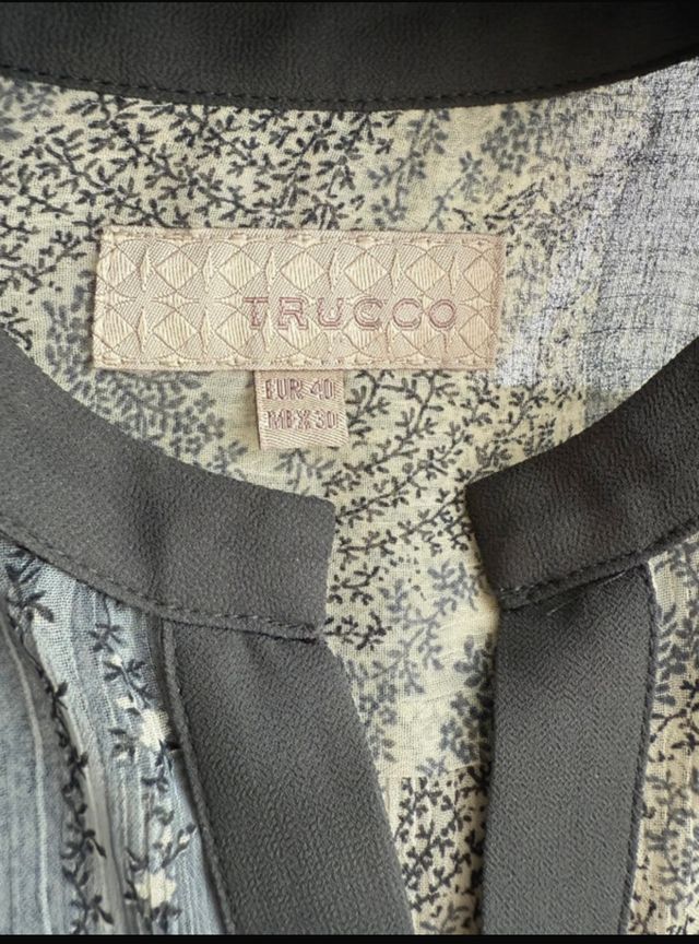 Abito boho chic beige e grigio