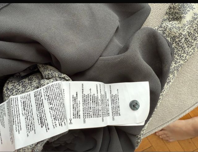 Abito boho chic beige e grigio