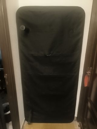 Somier tapizado negro 190x90