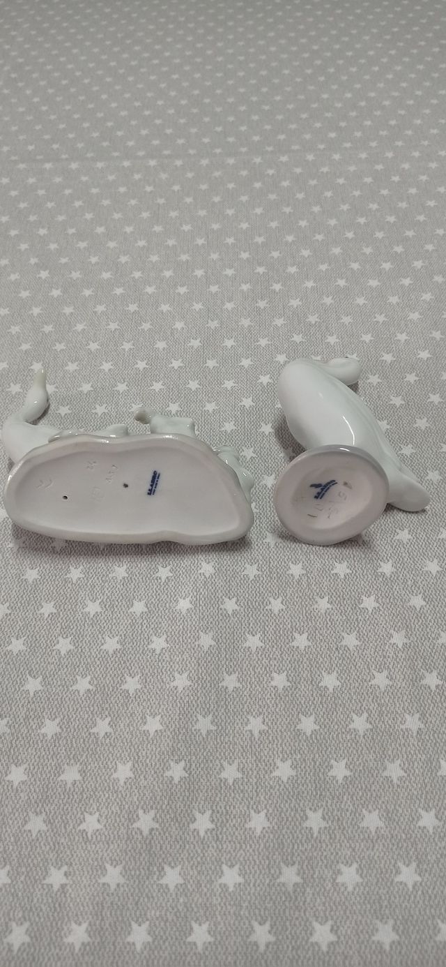 Lladró: 2 figuras Gansos porcelana
