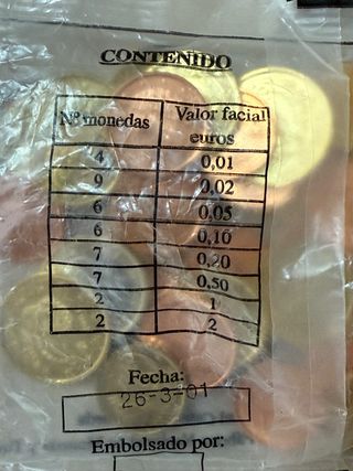 Monedero Euro FNMT 2001