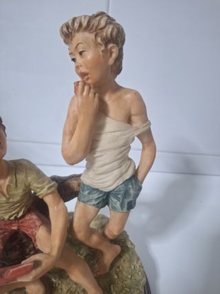 Figura 2 niños sandía porcelana