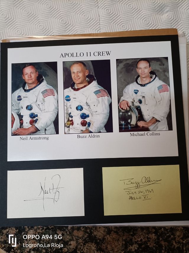 Autógrafos Apollo 11: Armstrong & Aldrin