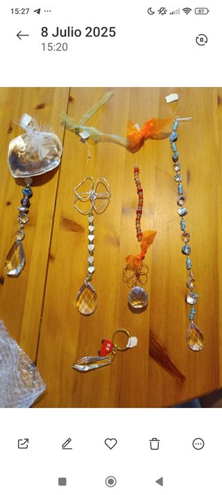 Atrapasoles de cristal ritualizados 