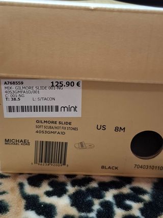 Sandalias Michael Kors negras brillantes
