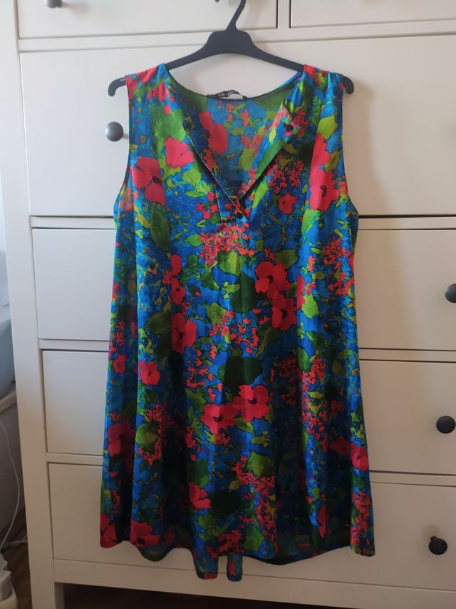 Vestido Zara multicolor talla M