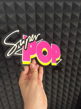 SUPER POP - Logo 3D multicolor